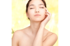 A lady with a nice skin